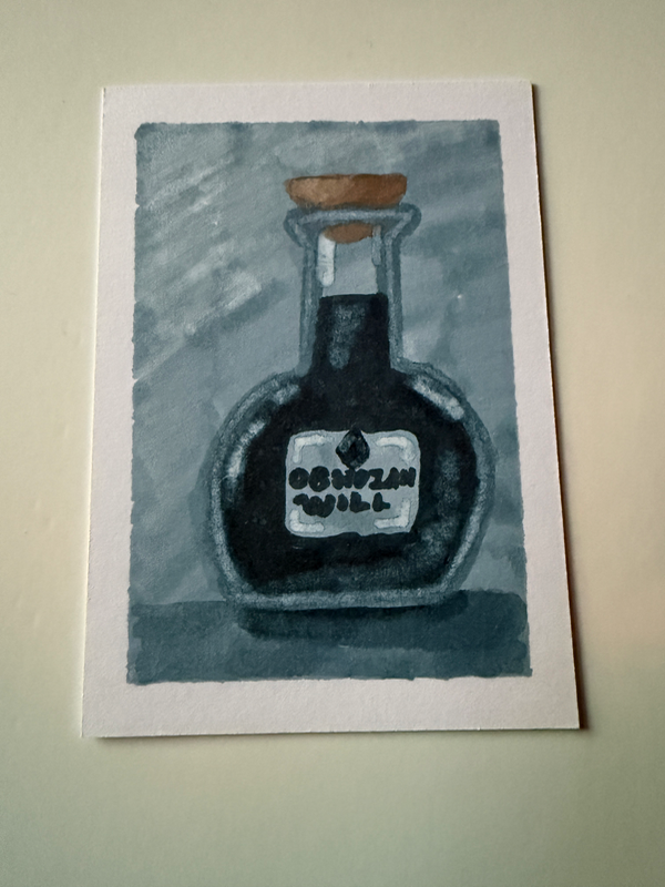 Obsidian Will aceo art card