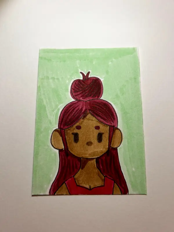 Portrait 7 aceo art card