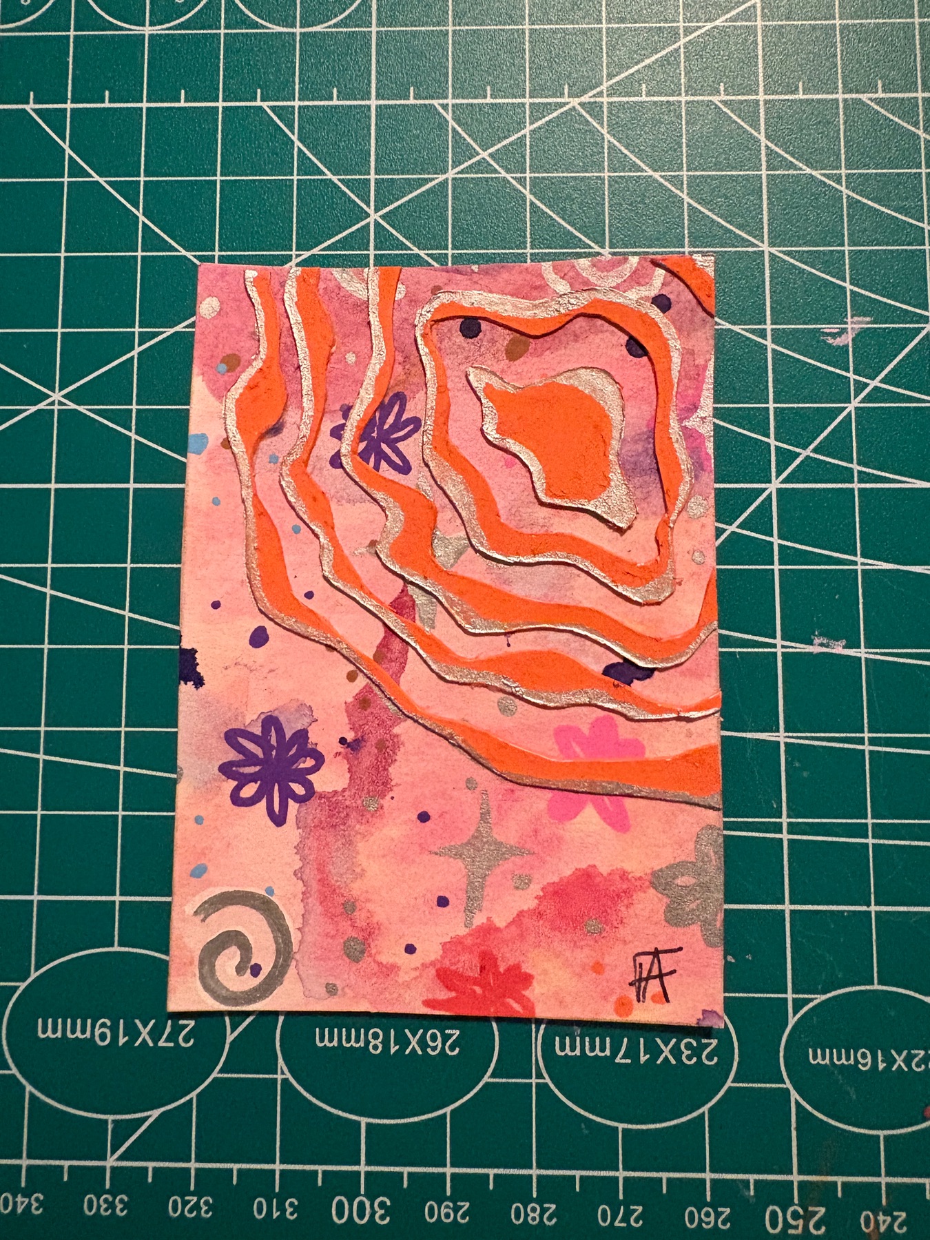 Batik Daydreams #6 aceo art card