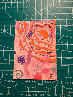 Batik Daydreams #6 aceo art card thumbnail 1