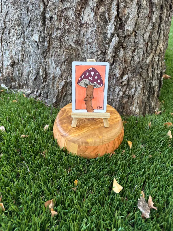 Theo the Toadstool aceo art card