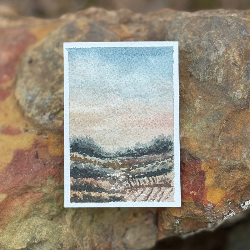 ACEO Watercolor “Planting Season” aceo art card