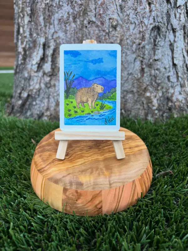 Caby Zen aceo art card