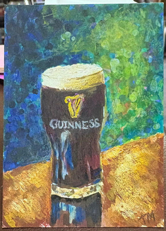The Craic was Mighty aceo art card