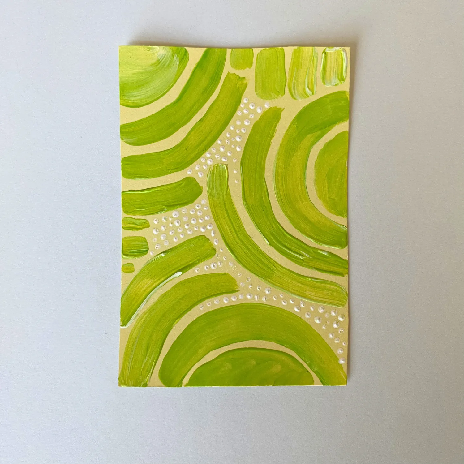 Spring Swing- Meadow 01- Original ACEO Card aceo art card