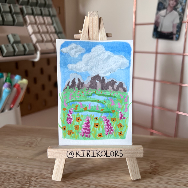 Somewhere aceo art card