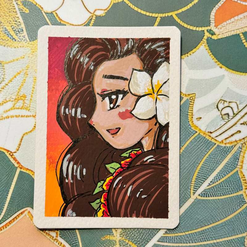 Mahalo aceo art card