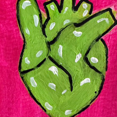 Original Anatomical Heart ACEO | Heartstrings #2/9 aceo art card thumbnail 3