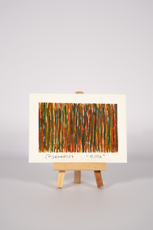 Rug - ACEO 2.5 x 3.5 by SrnArtsy aceo art card