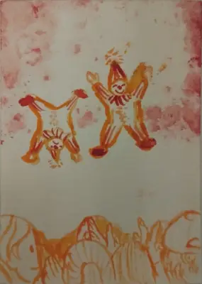 Turn that frown upside down aceo art card thumbnail 2