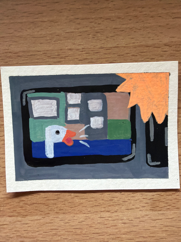 Breaking Honk aceo art card