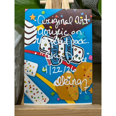 Sky Dance aceo art card thumbnail 4
