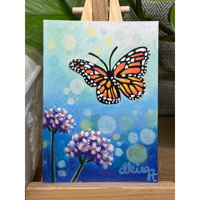 Sky Dance aceo art card thumbnail 2