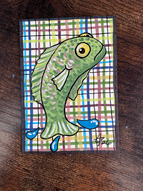 Something Fishy aceo art card