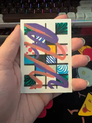 Abstract aceo art card thumbnail 2