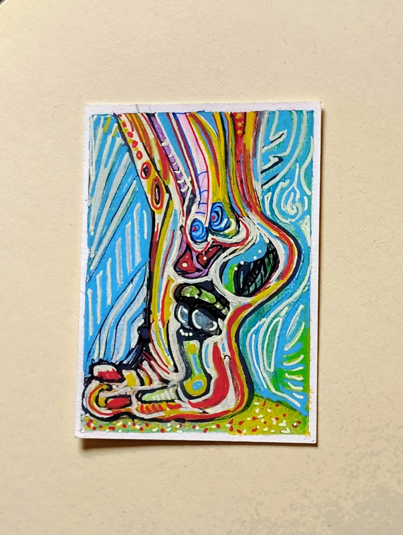 Ankle Deep aceo art card