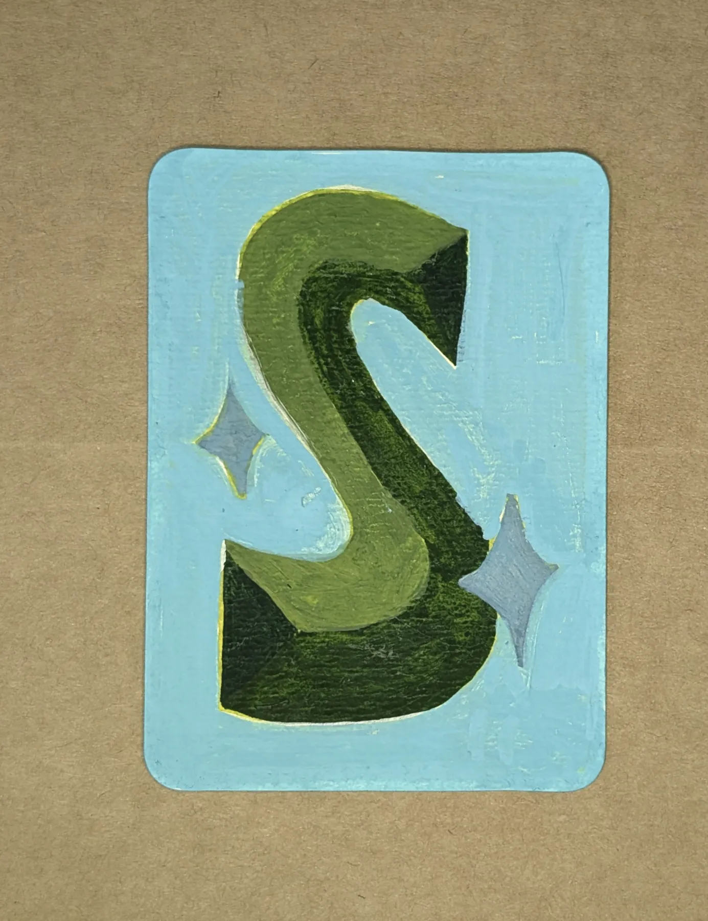 Sparkle S #2 aceo art card