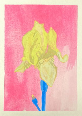 Pride Flower (Pan) aceo art card thumbnail 2