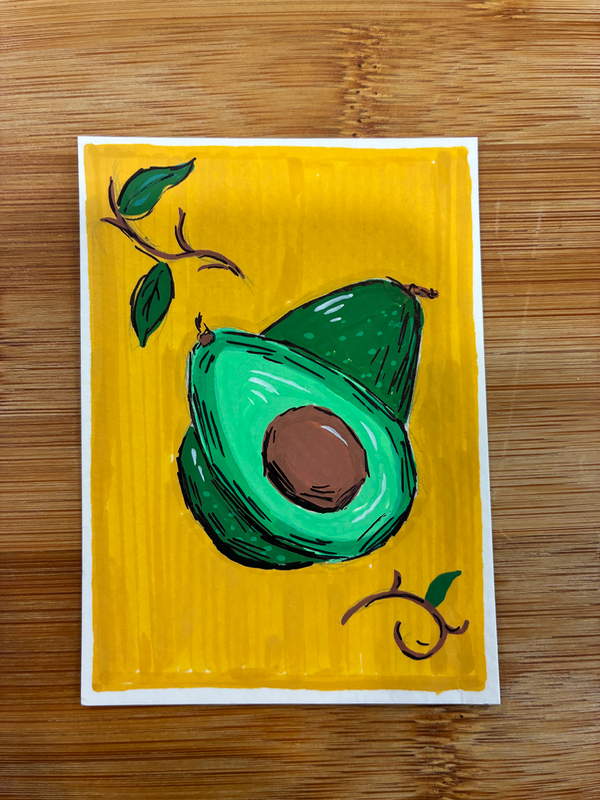 Avocados aceo art card