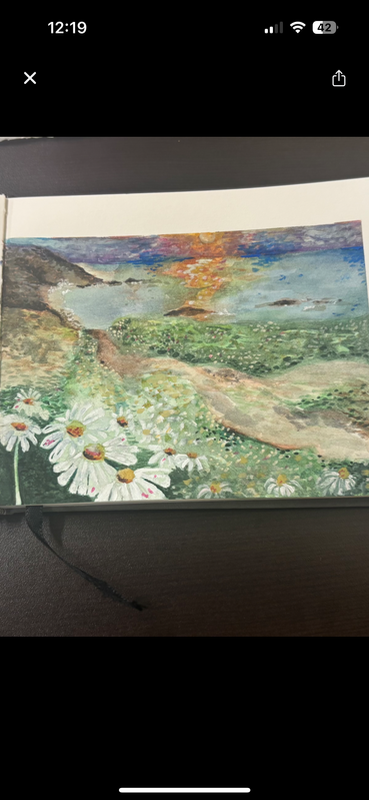 Flip flops aceo art card