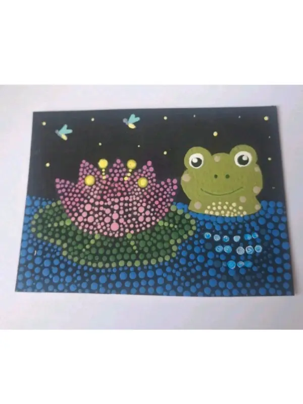 Frog pond aceo art card