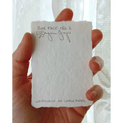 Sun Face No. 1 aceo art card thumbnail 3