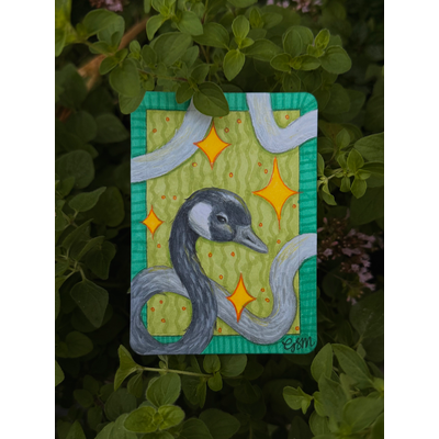 Gooooose aceo art card thumbnail 1