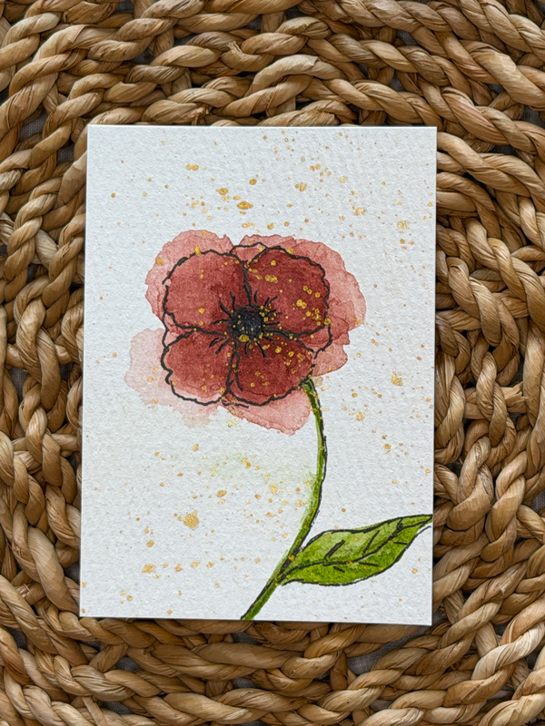 Golden Poppy Volume 1&2, ACEO by Wilderness Daydreamer aceo art card