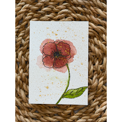 Golden Poppy Volume 1&2, ACEO by Wilderness Daydreamer aceo art card thumbnail 1