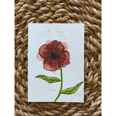 Golden Poppy Volume 1&2, ACEO by Wilderness Daydreamer aceo art card thumbnail 2
