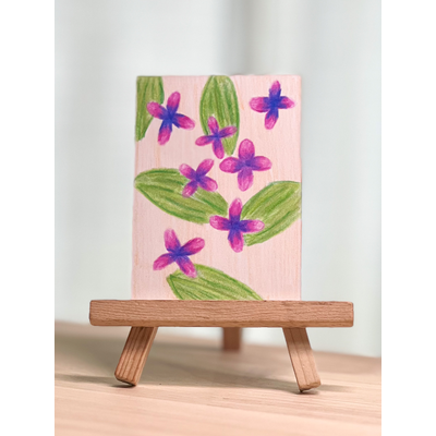 Little Blossoms (July Florals Series #2) by Kindel Thomas aceo art card thumbnail 1