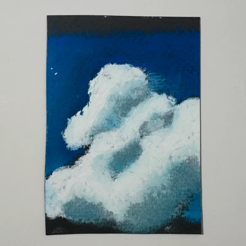 Layable Cloud aceo art card