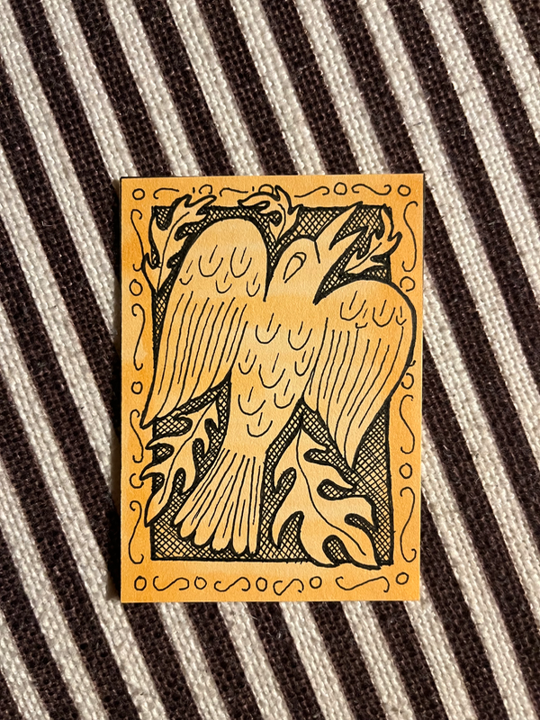 Rusty Crow aceo art card