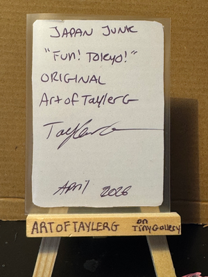 Fun! Tokyo! aceo art card thumbnail 2