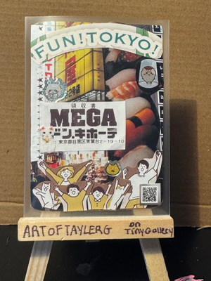 Fun! Tokyo! aceo art card thumbnail 1