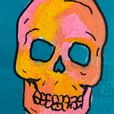Original Skull ACEO | Prism Bones #1/3 aceo art card thumbnail 3