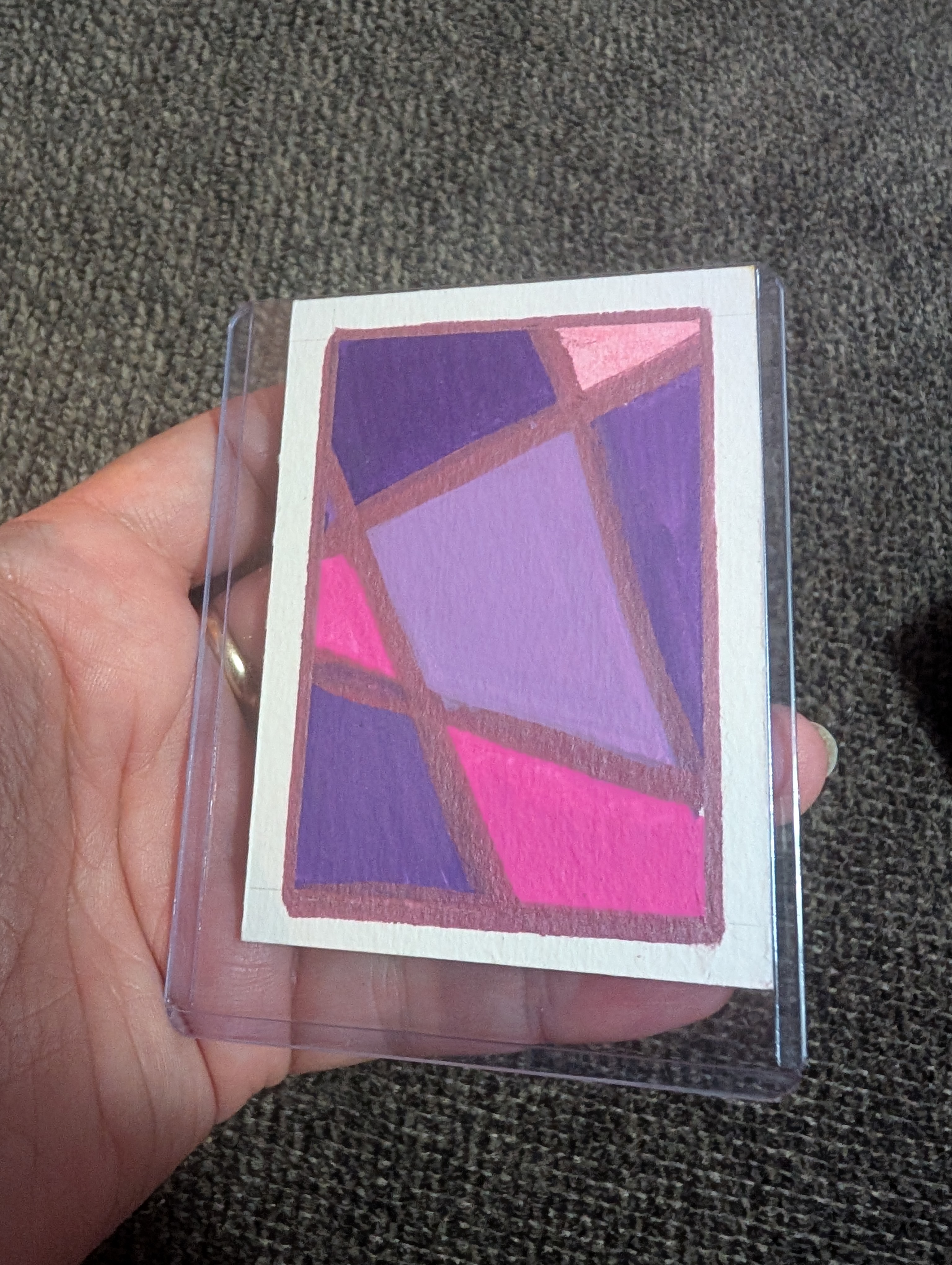 Geometry #2 of 6 aceo art card