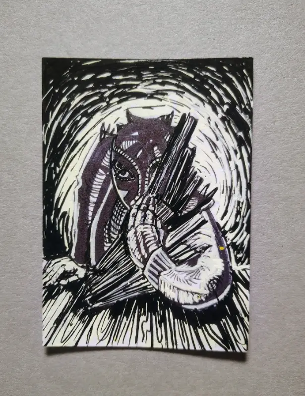Bandit aceo art card