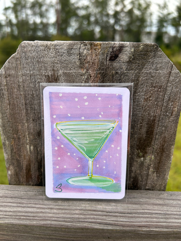 Apple Tiny aceo art card