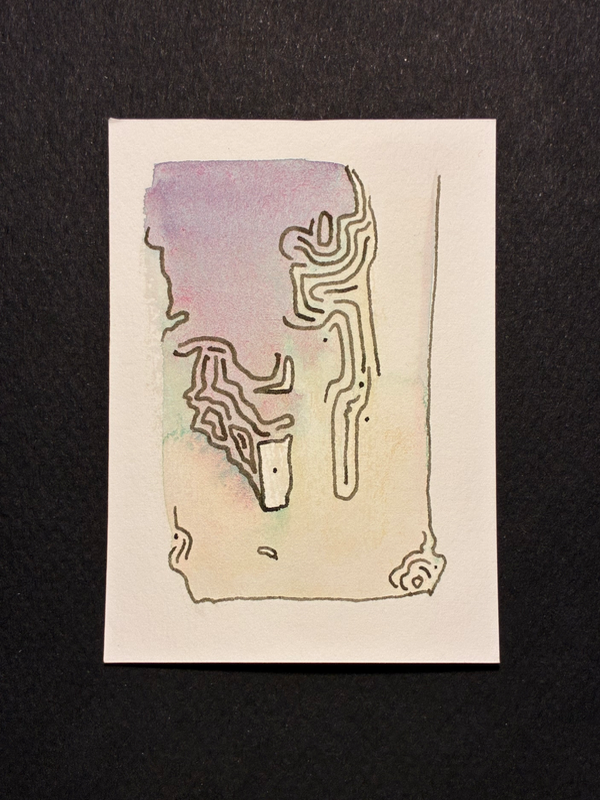 Paths to the Lake aceo art card