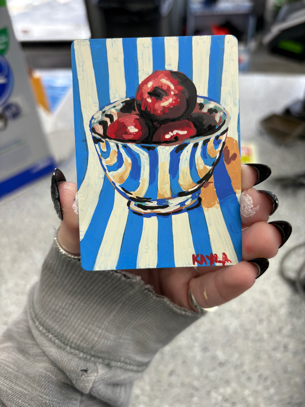 Still Life Apples aceo art card