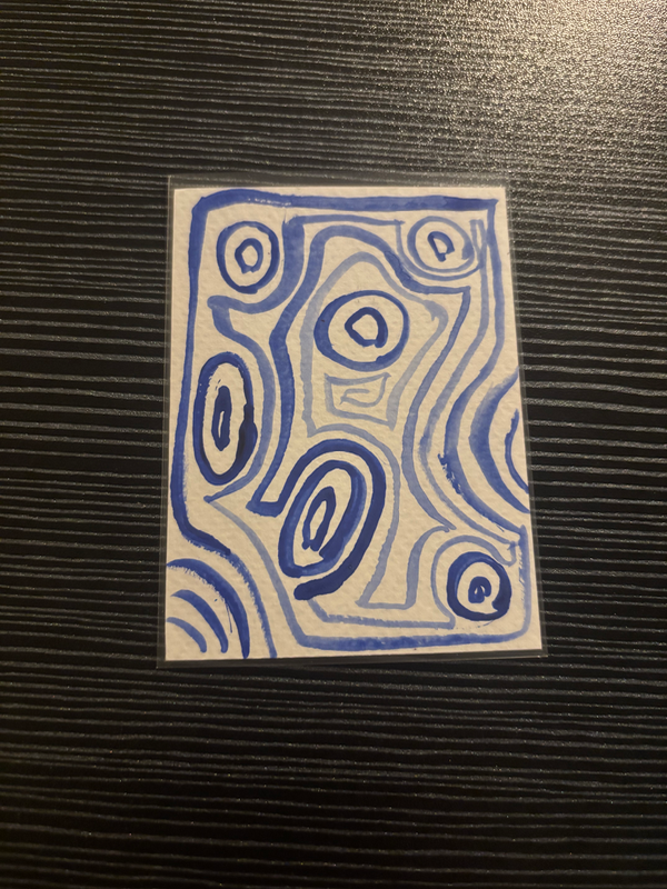 Ovals aceo art card