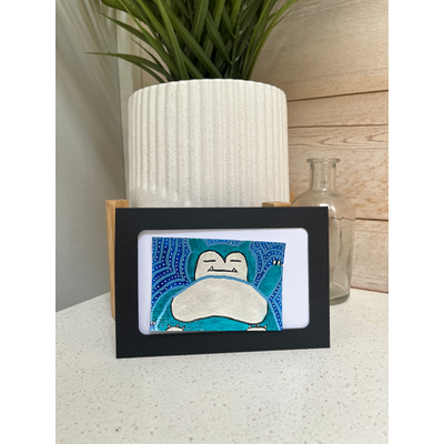 Snorlax aceo art card thumbnail 1