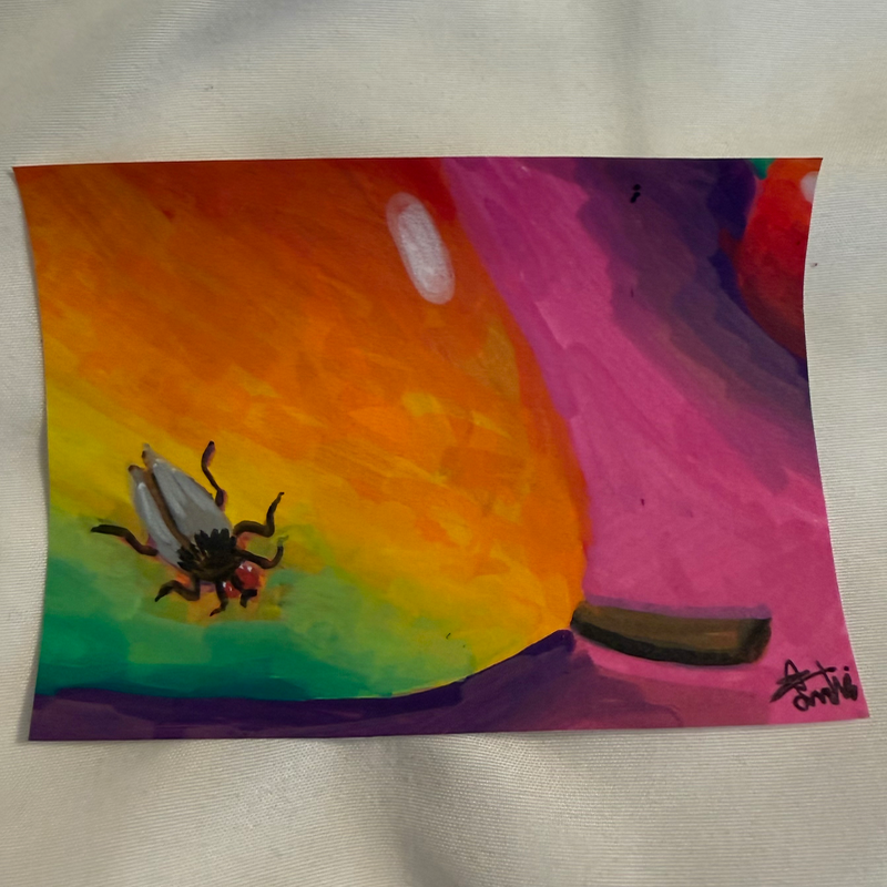 Vegetable Sunset 4/5 aceo art card