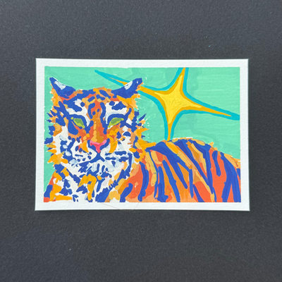 starry tiger ii aceo art card thumbnail 2