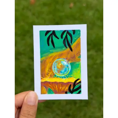 Water Talent - Tinkerbell Fan Art aceo art card thumbnail 1