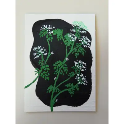 Hemlock in Acrylic - Poison Set aceo art card thumbnail 1