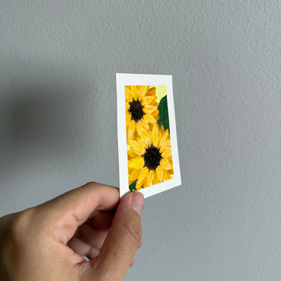 Original Floral ACEO | Botanical Houses #3/4 aceo art card thumbnail 2