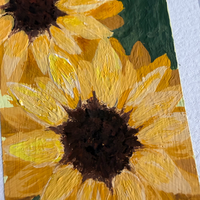 Original Floral ACEO | Botanical Houses #3/4 aceo art card thumbnail 3