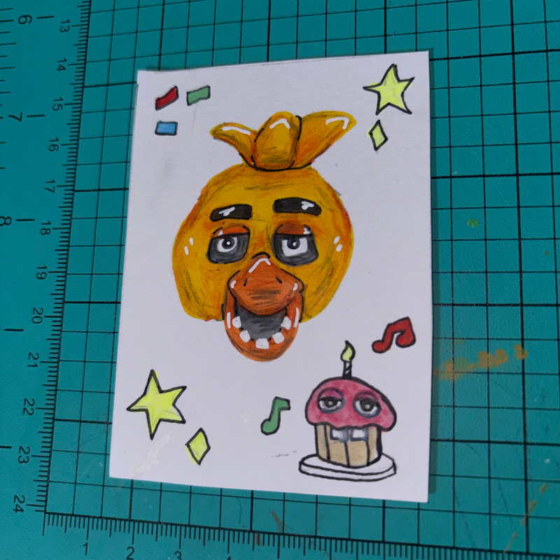 Five Nights 3/6 aceo art card